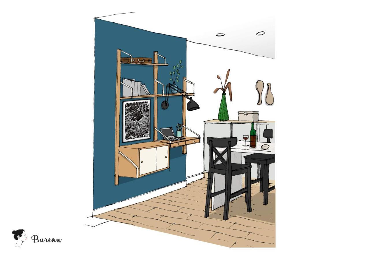 Ilunabarra - Appartement Calme, Vue Mer, Parking - Wifi Ciboure Kültér fotó