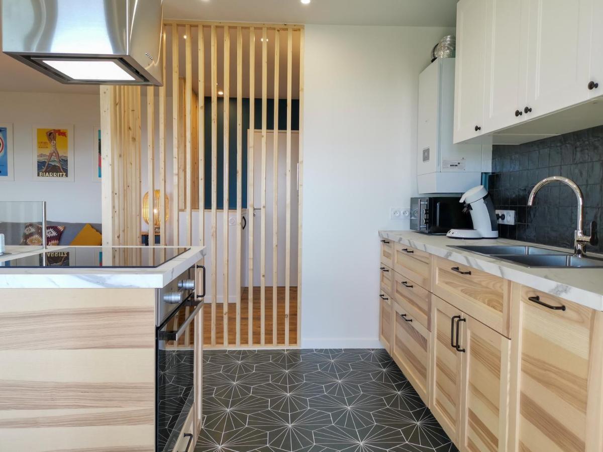 Ilunabarra - Appartement Calme, Vue Mer, Parking - Wifi Ciboure Kültér fotó
