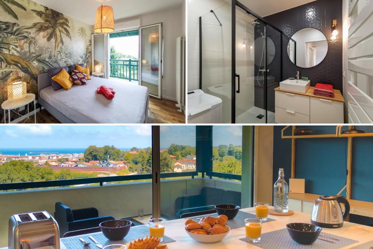 Ilunabarra - Appartement Calme, Vue Mer, Parking - Wifi Ciboure Kültér fotó
