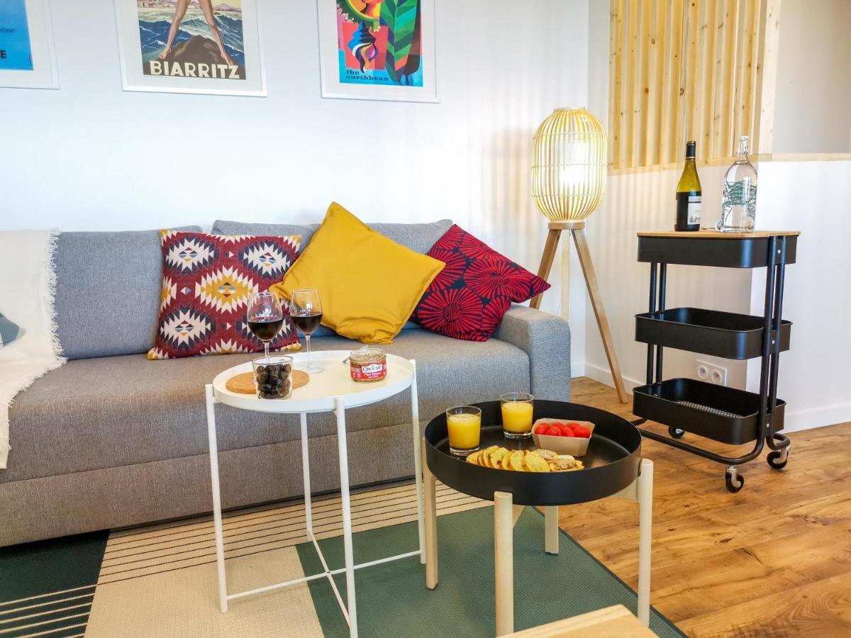 Ilunabarra - Appartement Calme, Vue Mer, Parking - Wifi Ciboure Kültér fotó